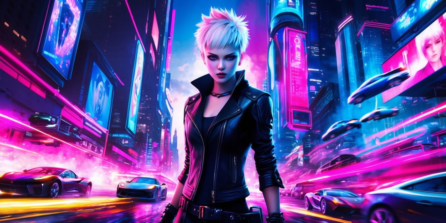 Neon Rebirth: Aska's Cyberpunk Odyssey